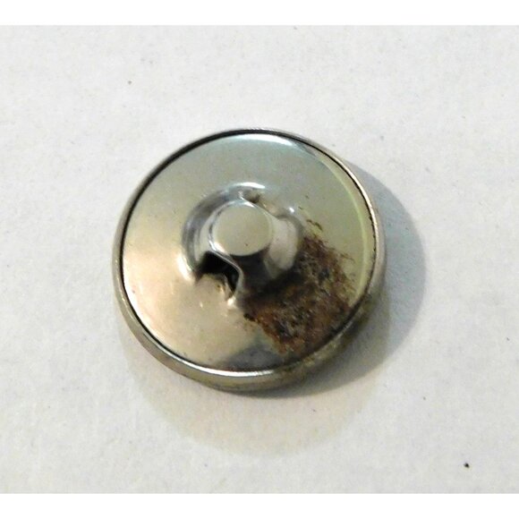 Vintage Silver Horse Chariot Rider Button Set Of 6 Round Metal Shank - Picture 5 of 6